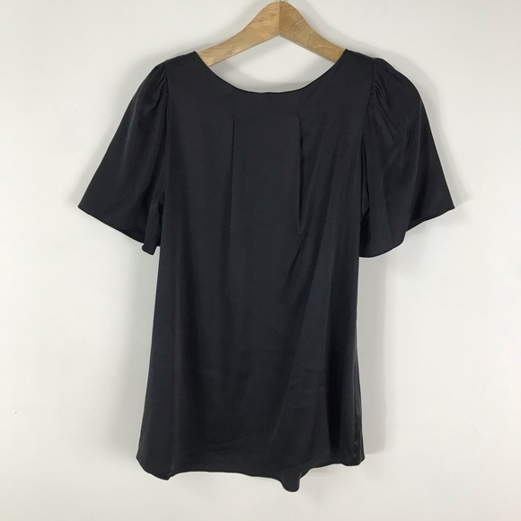 RACHEL PALLY Black Short Sleeve Blouse Sz M - Picture 11 of 11